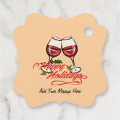 prettige feestdagen bedankjes labels (Achterkant)