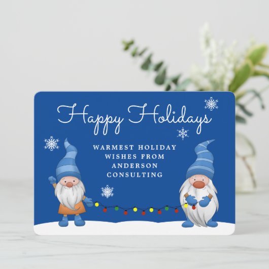 Prettige feestdagen Bedrijfsleven Feestdagenkaart (Staand voorkant)