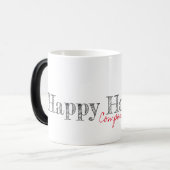 Prettige feestdagen Bedrijfsnaam Holly Kantoor Fun Magische Mok (Voorkant links)