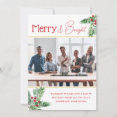Prettige feestdagen Berry Branches Fotobedrijf Feestdagenkaart (Achterkant)