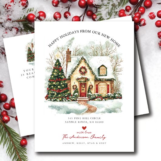 Prettige feestdagen Bewegende aankondiging