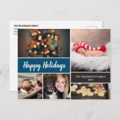 Prettige feestdagen Blauw 2024 (Voorkant / Achterkant)