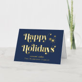 Prettige feestdagen Blauwe kerst (Voorkant)