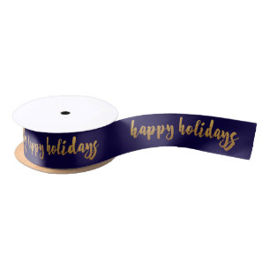 Prettige feestdagen Blauwe Marine Golden Lint