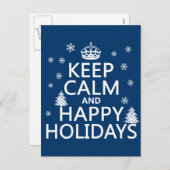 Prettige feestdagen Blijf kalm en (Voorkant / Achterkant)
