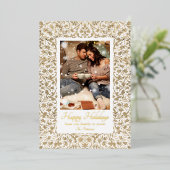 Prettige feestdagen  Bloemfoto Kerst (Staand Voorkant)