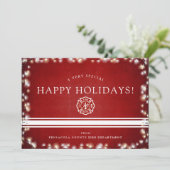 Prettige feestdagen Brandweerman | Christmas Custo Feestdagenkaart (Staand voorkant)