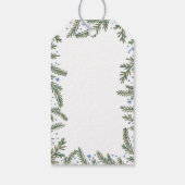 Prettige feestdagen Brandweertakken Cadeaulabel (Achterkant)