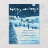 prettige feestdagen briefkaart (Voorkant)