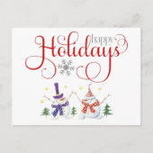 prettige feestdagen Briefkaart (Voorkant)