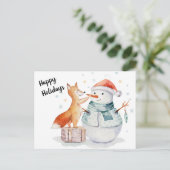 prettige feestdagen briefkaart (Staand voorkant)