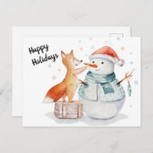 prettige feestdagen briefkaart (Voorkant / Achterkant)