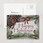 Prettige feestdagen Briefkaart (Voorkant / Achterkant)