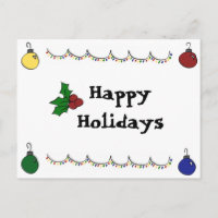 prettige feestdagen Briefkaart