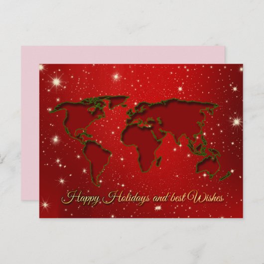 prettige feestdagen briefkaart (Voorkant / Achterkant)