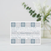 Prettige feestdagen briefkaart Meertalig (Staand voorkant)