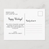 Prettige feestdagen Briefkaart Minimalistisch groe (Achterkant)