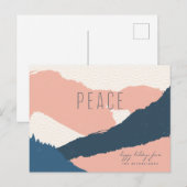 prettige feestdagen | Briefkaart voor kerstvrede (Voorkant / Achterkant)