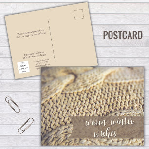 Prettige feestdagen Briefkaart Warm Wishes Realtor