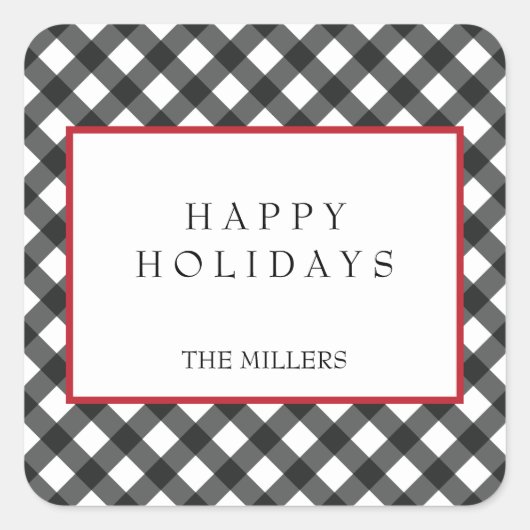 prettige feestdagen Buffalo Play Labels (Voorkant)