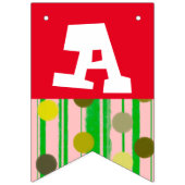 prettige feestdagen Bunting Flags Vlaggetjes (Derde vlag)