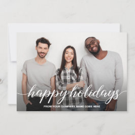 Prettige feestdagen Business Christmas Team Foto Feestdagenkaart