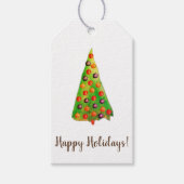 prettige feestdagen cadeaulabel (Voorkant)
