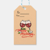 prettige feestdagen cadeaulabel (Voorkant)