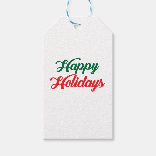 prettige feestdagen cadeaulabel (Voorkant)