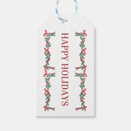 prettige feestdagen cadeaulabel