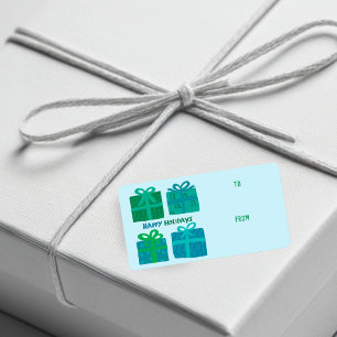 PRETTIGE FEESTDAGEN Cadeaus Bogen Kerst CUSTOM TO Etiket
