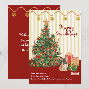 prettige feestdagen Cadeaus van de Bulldog Dog Tre