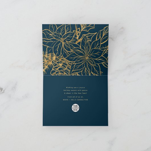 Prettige feestdagen Calligrafie Script Business |  (Binnen)