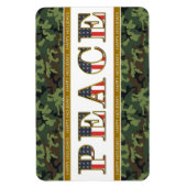 Prettige feestdagen Camo Square Magnet Magneet (Verticaal)
