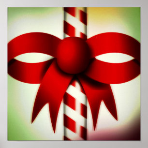 prettige feestdagen Candy Cane Poster