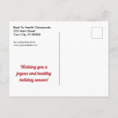 prettige feestdagen Candy Canes Chiropractic (Achterkant)