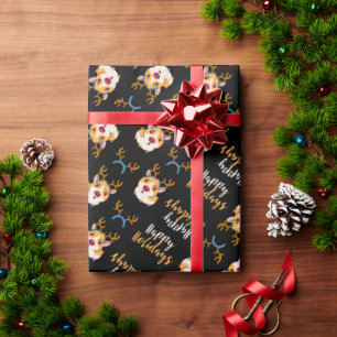 Prettige feestdagen cavia cadeaupapier