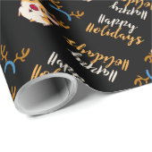 Prettige feestdagen cavia cadeaupapier (Rol Hoek)