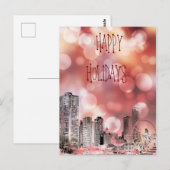 Prettige feestdagen Chicago 2021 Skyline Briefkaart (Voorkant / Achterkant)