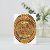 Prettige feestdagen Circle Art Print/Design (Staand voorkant)