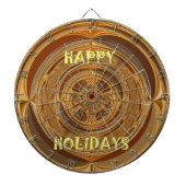 Prettige feestdagen Circle Art Print/Design Dartbord (Voorkant)