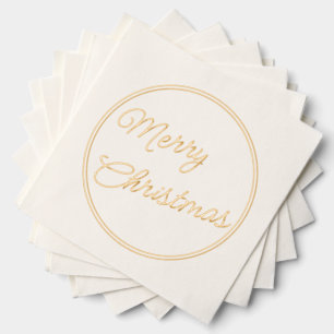 Prettige feestdagen Classy December Folie Servetten