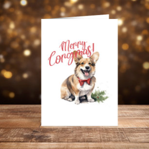 Prettige feestdagen Corgi Christmas
