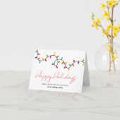 Prettige feestdagen Corporate Gevouwen Kerst Kaart (Gele Bloem)