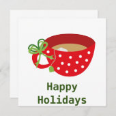 prettige feestdagen Cozy Teacup (Voorkant / Achterkant)