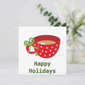 prettige feestdagen Cozy Teacup (Staand voorkant)