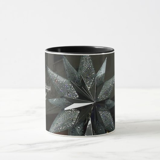 prettige feestdagen Crystal Star-Mok Mok (Midden)