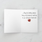 Prettige feestdagen · Dance Teacher Kaart (Binnen)