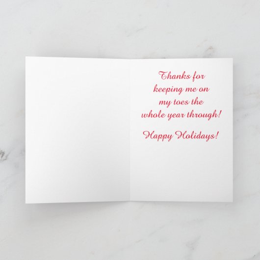 Prettige feestdagen Dansleraar (Binnen)