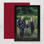 Prettige feestdagen De eenvoudigste foto (Voorkant / Achterkant)